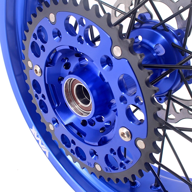 VMX 3.5/5.0 Motorcycle Supermoto Wheels Set Compatible with KTM SX-F EXC  Blue Rim