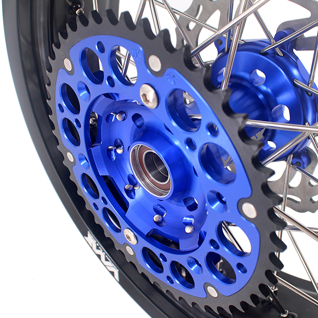 VMX 3.5/5.0 Motorcycle Supermoto Wheel Rim Fit YAMAHA YZ250F/450F 2001-2023 YZ125/250 Blue Hub disc
