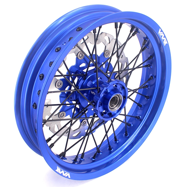VMX 3.5/5.0 Motorcycle Supermoto Wheels Set Compatible with KTM SX-F EXC  Blue Rim
