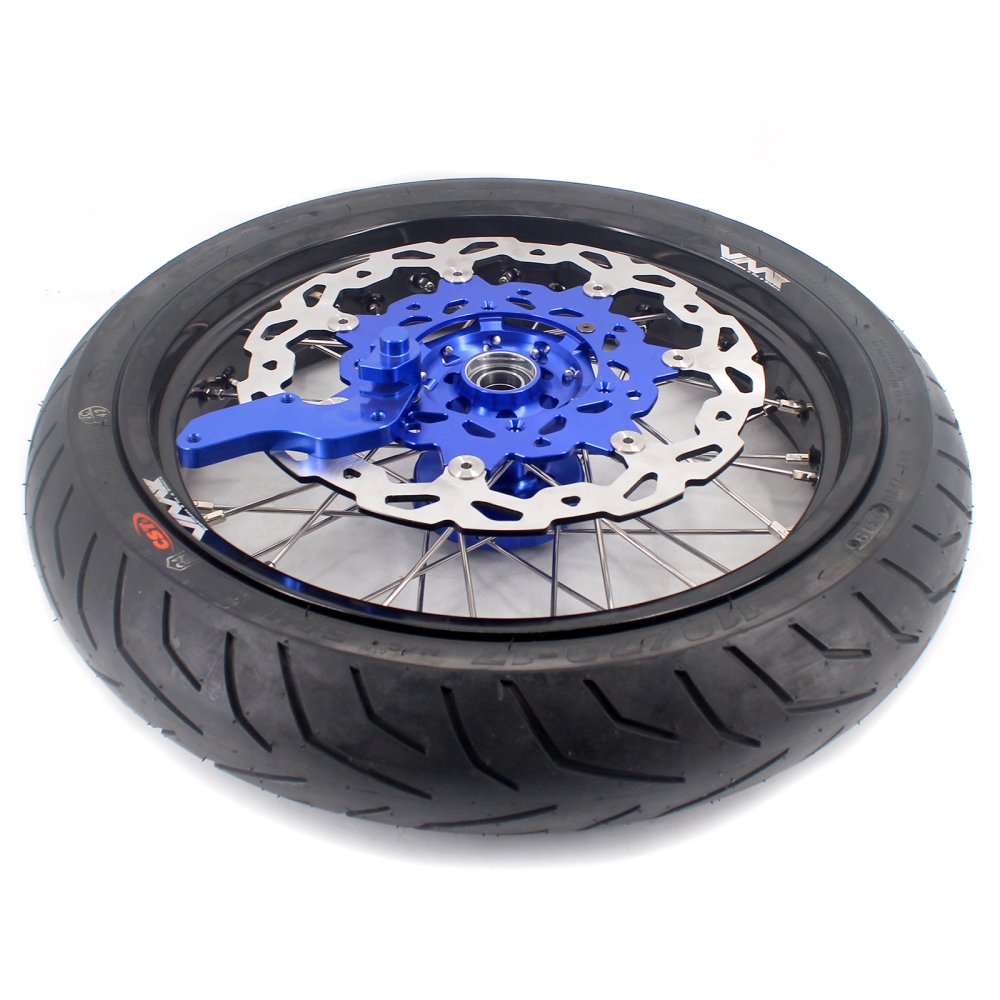 VMX 3.5/5.0 Motorcycle Supermoto Wheel CST Tire Fit YAMAHA YZ250F/450F YZ125/250 Blue Hub