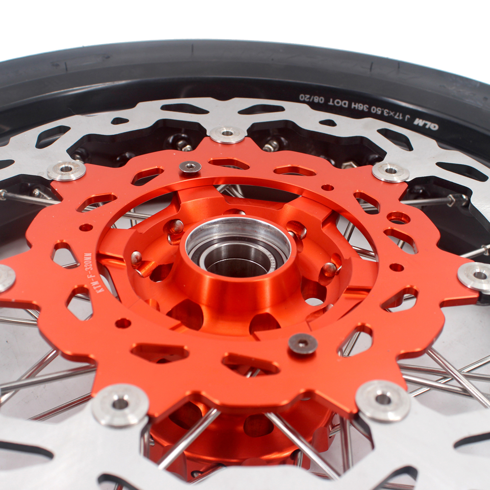 VMX 3.5/5.0 Motorcycle Supermoto Wheels CST Tire Fit KTM SXF EXC 125 450 Orange Hub