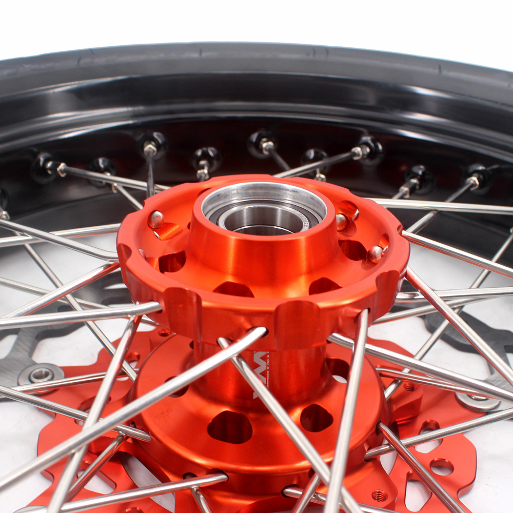 VMX 3.5/5.0 Motorcycle Supermoto Wheels CST Tire Fit KTM SXF EXC 125 450 Orange Hub