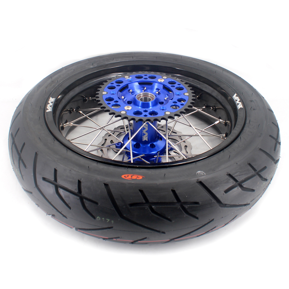 VMX 3.5/5.0 Motorcycle Supermoto Wheel CST Tire Fit YAMAHA YZ250F/450F YZ125/250 Blue Hub