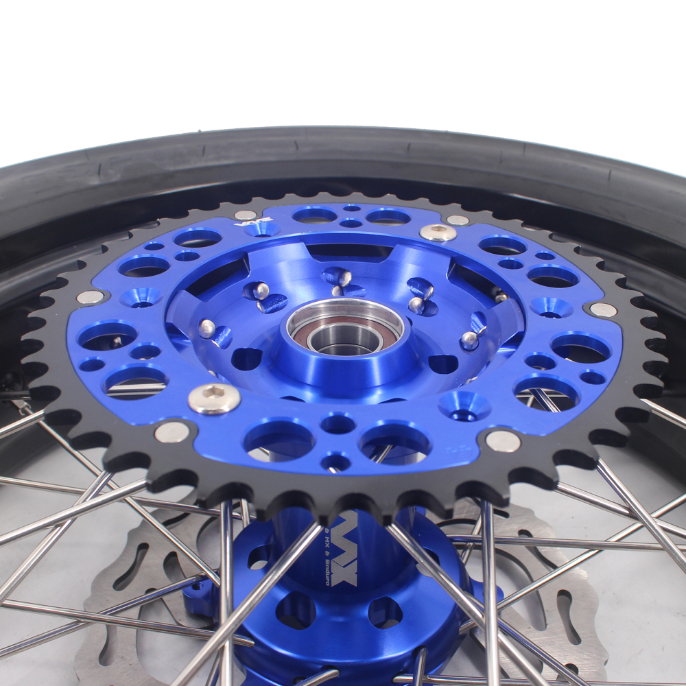 VMX 3.5/5.0 Motorcycle Supermoto Wheel CST Tire Fit YAMAHA YZ250F/450F YZ125/250 Blue Hub