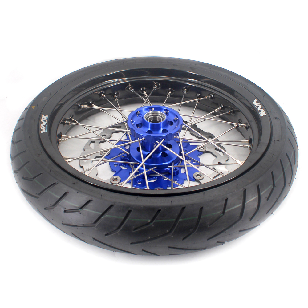 VMX 3.5/5.0 Motorcycle Supermoto Wheel CST Tire Fit YAMAHA YZ250F/450F YZ125/250 Blue Hub