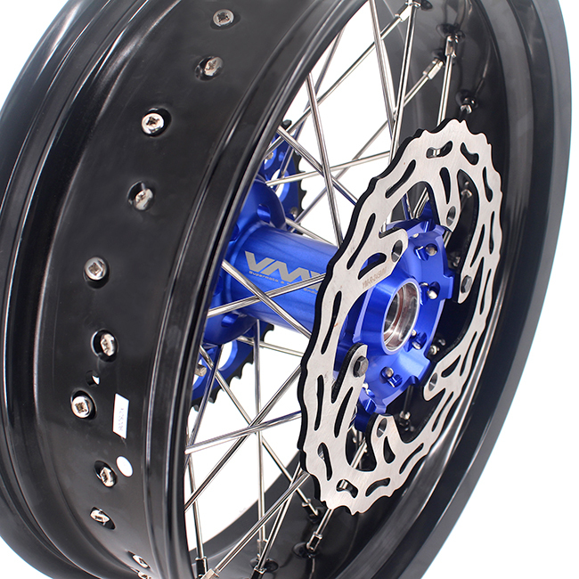 VMX 3.5/5.0 Motorcycle Supermoto Wheel Disc Fit YAMAHA WR250F WR450F 2003-2018 Blue Hub