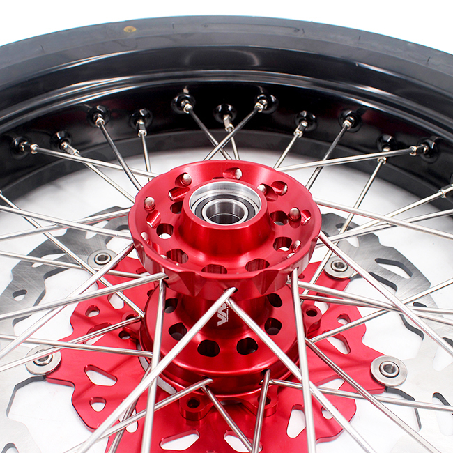 VMX 3.5/5.0 Motorcycle Supermoto Wheels Rim Set With CST Tire Fit HONDA CRF250R CRF450R 2013-2024