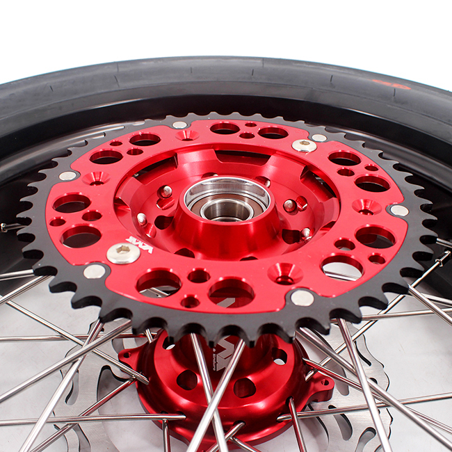 VMX 3.5/5.0 Motorcycle Supermoto Wheels Rim Set With CST Tire Fit HONDA CRF250R CRF450R 2013-2024