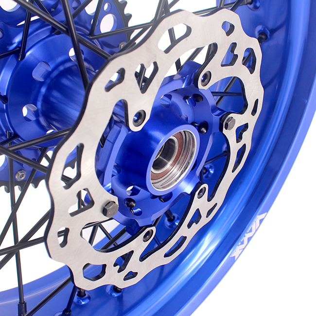 VMX 3.5/5.0 Supermoto Dirt Bike Wheel Rims Fit HUSQVARNA 2014-2024 TE TC FE FC Blue Rim Black Nipple