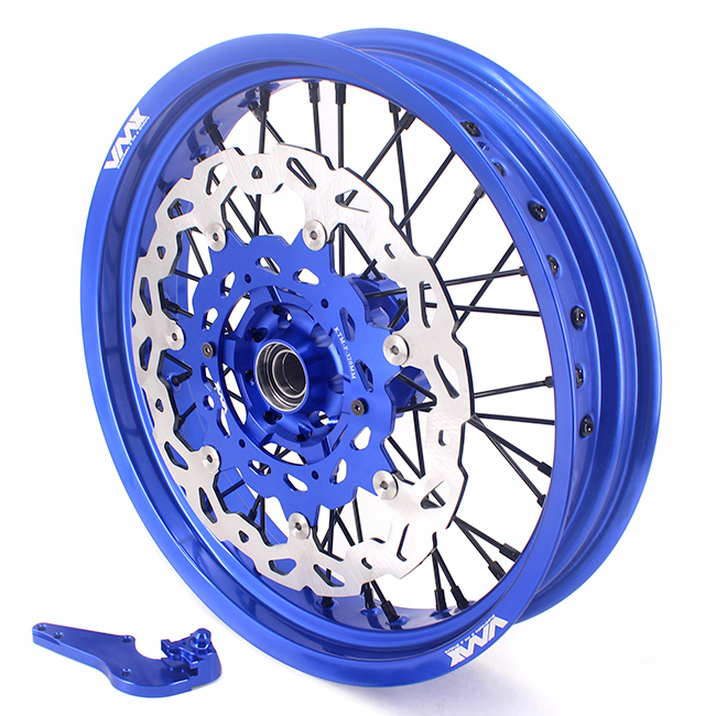 VMX 3.5/5.0 Supermoto Dirt Bike Wheel Rims Fit HUSQVARNA 2014-2024 TE TC FE FC Blue Rim Black Nipple