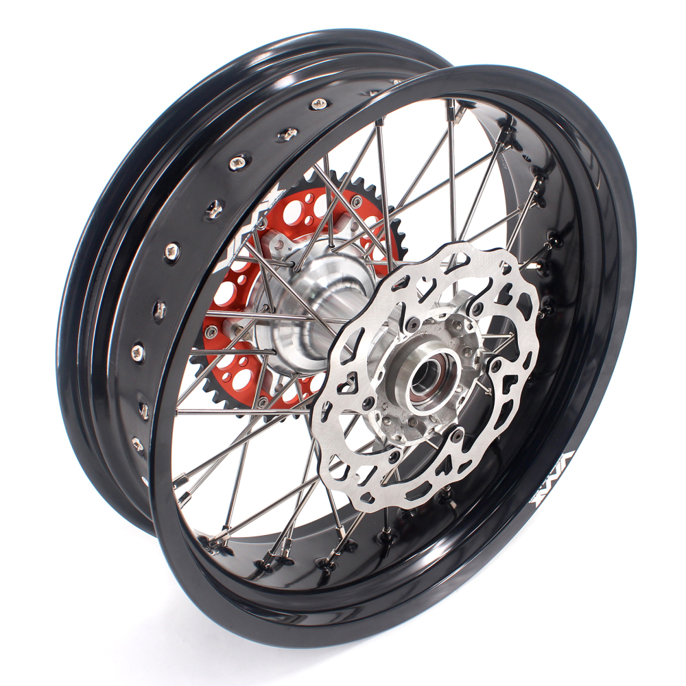 VMX 3.5/5.0 Motorcycle Supermoto Casting Wheels fit KTM SX EXC 250 400 450 Silver Hub