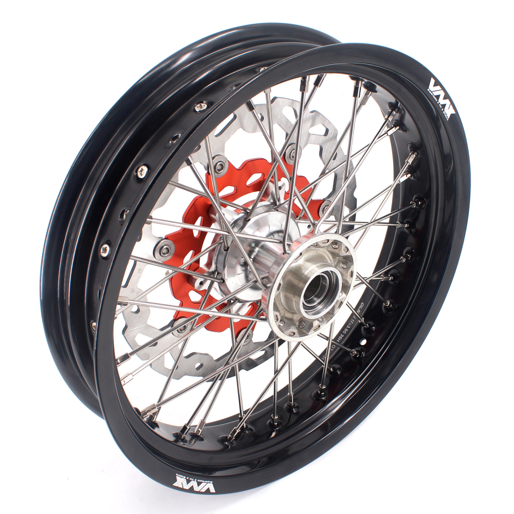 VMX 3.5/5.0 Motorcycle Supermoto Casting Wheels fit KTM SX EXC 250 400 450 Silver Hub