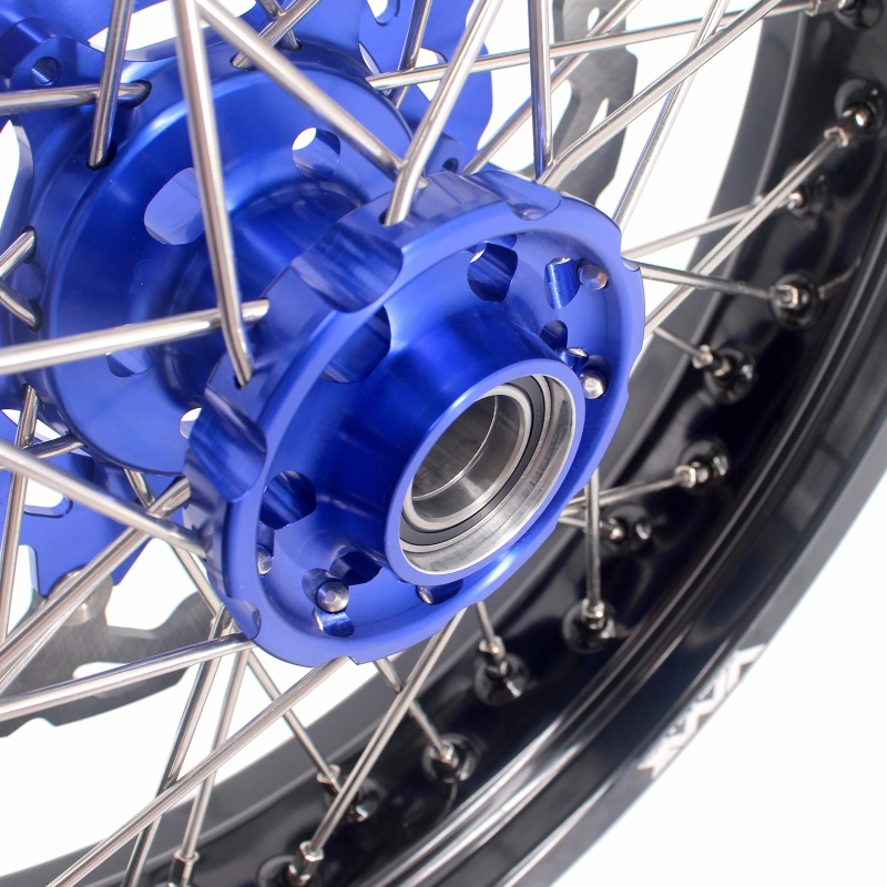 VMX 3.5/5.0 Motorcycle Supermoto Wheels Disc Fit KTM SXF EXC XC  Blue Hub Black Rim