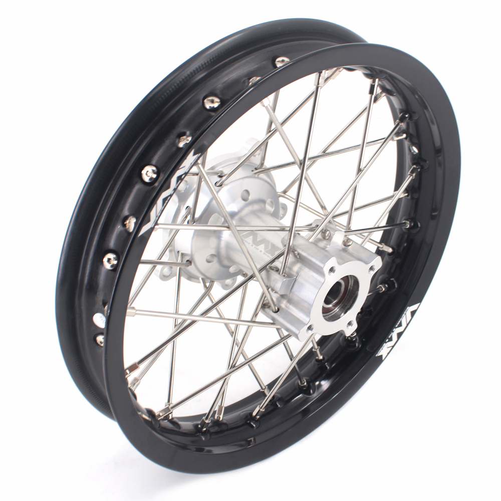 VMX 14/12 Kid's Small Wheels Compatible with KTM65 SX Silver Hub 2002-2024