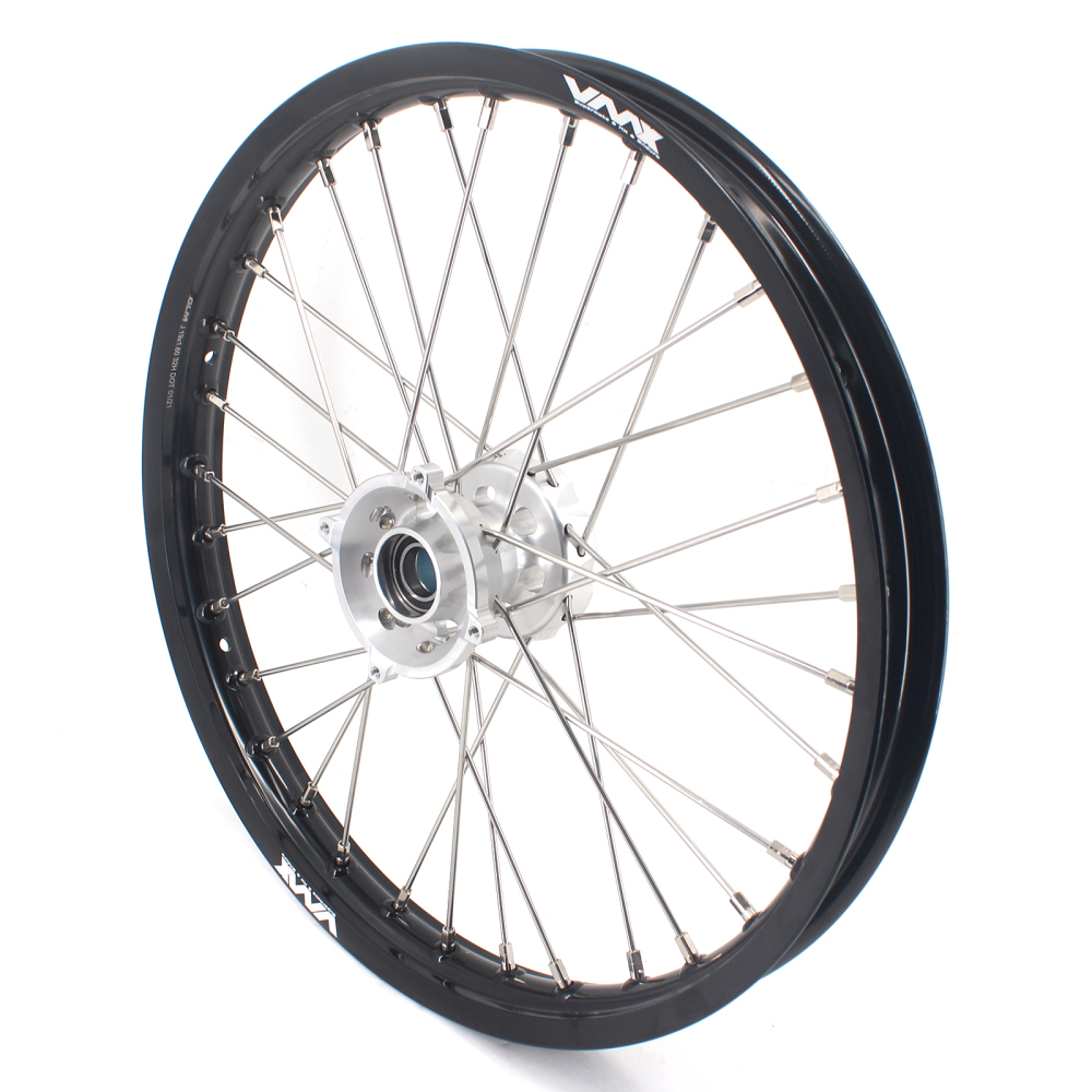 VMX 17/14 Kid's Small Wheels Set Compatible with KTM85 SX Silver Hub 2003-2020