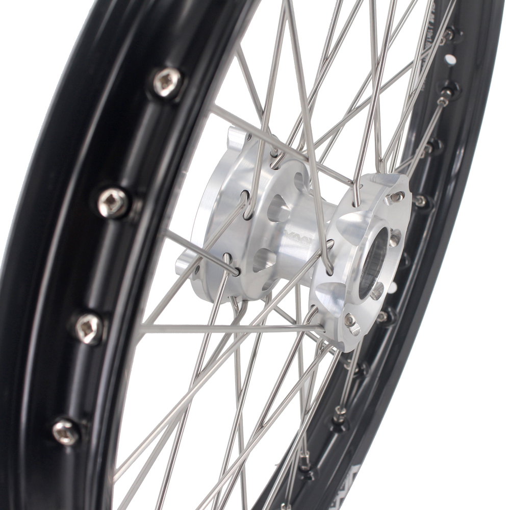 VMX 1.6*19"/1.85*16" Kid's Motorcycle Wheel Compatible with KTM85 SX  2003-2020 Silver Hub