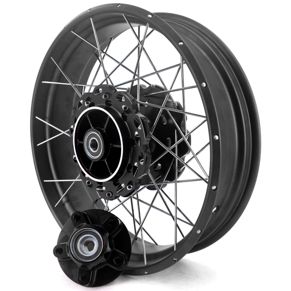 VMX Fit Honda Africa Twin CRF1000L 2016-2020  Tubeless Wheels 2.15*21"/4.25*18" Black Hub/Rim