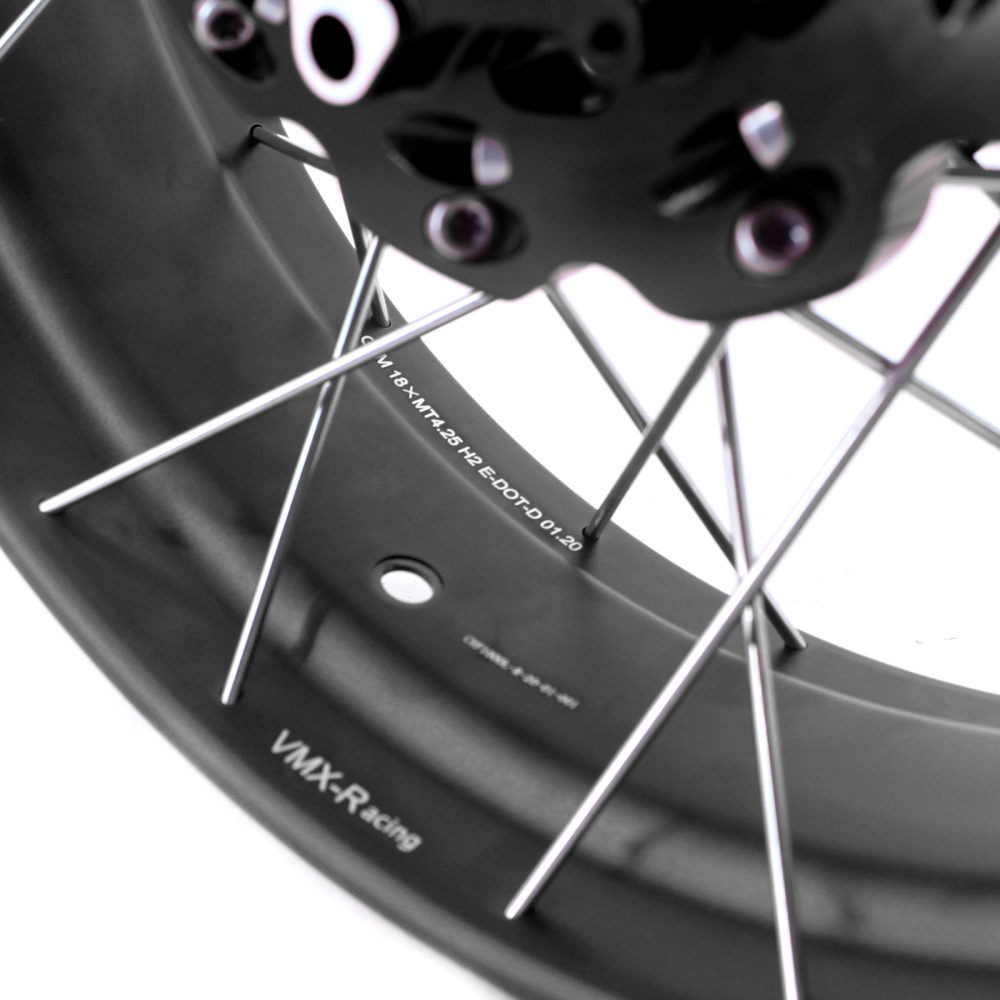VMX Fit Honda Africa Twin CRF1000L 2016-2020  Tubeless Wheels 2.15*21"/4.25*18" Black Hub/Rim