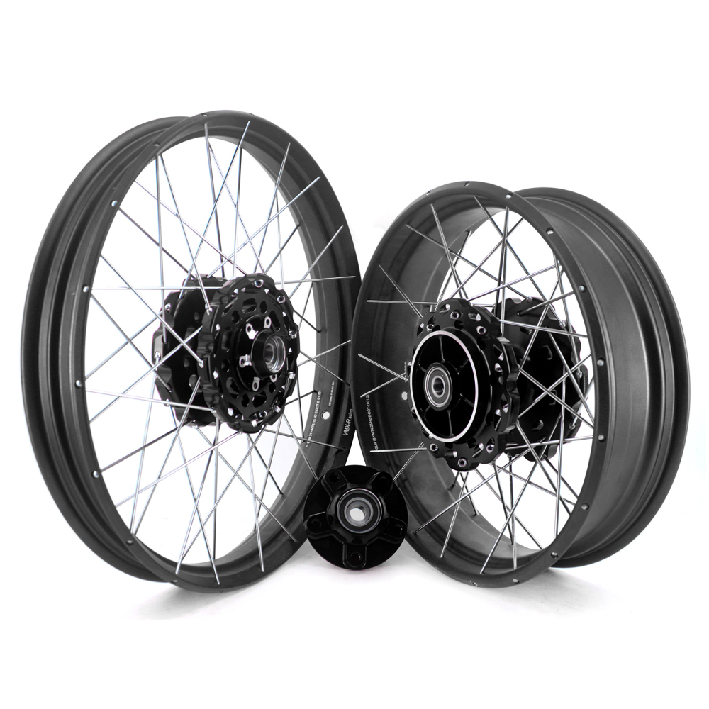 VMX Fit Honda Africa Twin CRF1000L 2016-2020  Tubeless Wheels 2.15*21"/4.25*18" Black Hub/Rim