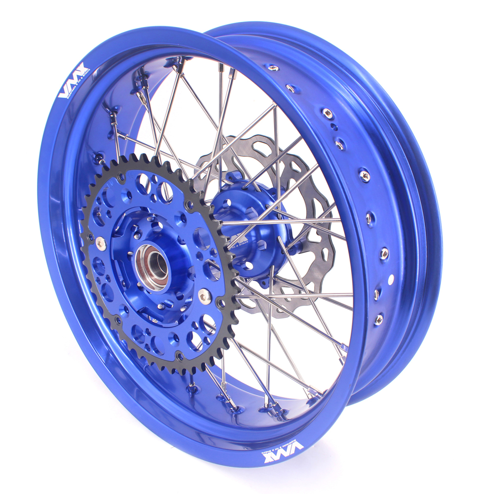 VMX 3.5/5.0 Supermoto Wheels Rims Fit HUSQVARNA TE TC FE FC 250 450 Blue Rim With disc