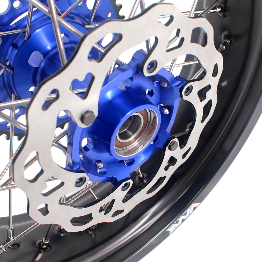 VMX 3.5/5.0 Motorcycle Supermoto Street Stunt Wheel Fit HUSABERG FE FC 2004-2014 Blue With Disc
