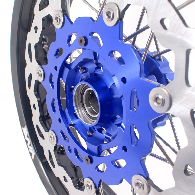 VMX 3.5/5.0 Motorcycle Supermoto Street Stunt Wheels Fit HUSQVARNA TE TC FE FC 2014-2024 Disc Blue Hub