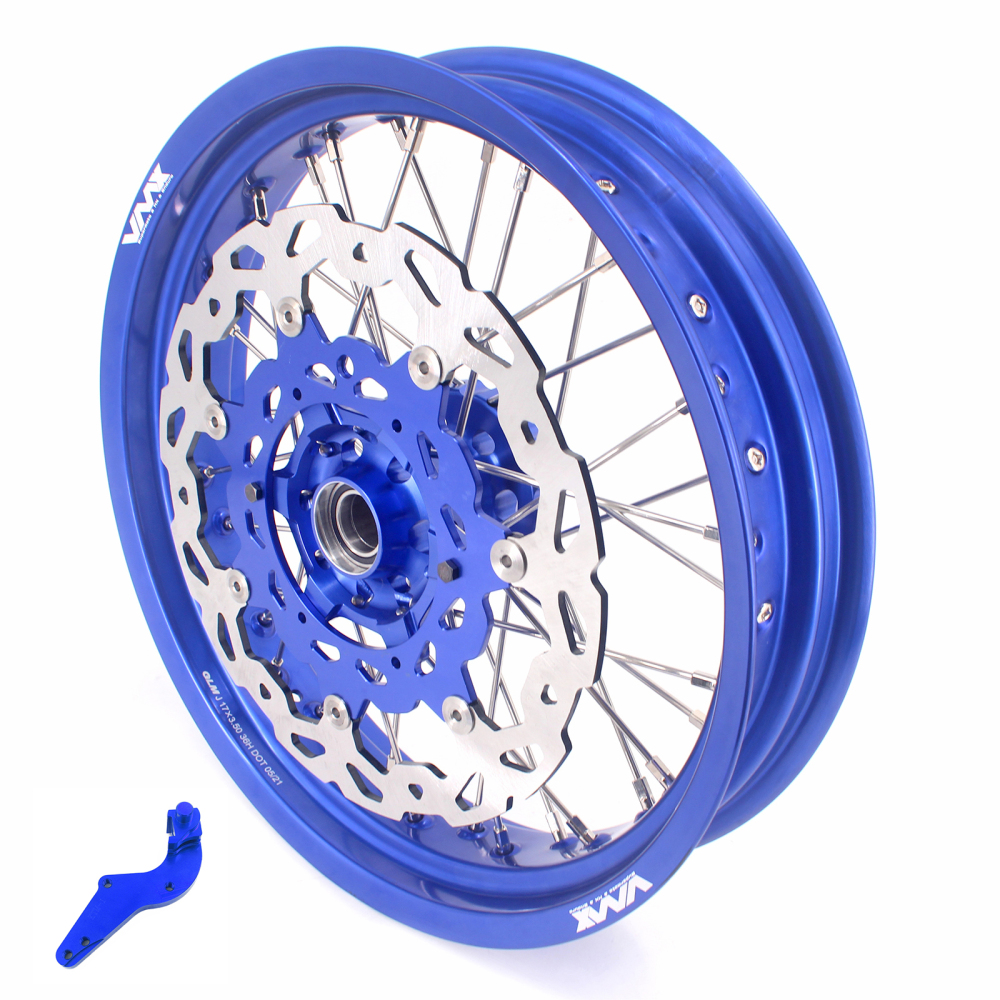 VMX 3.5/5.0 Supermoto Wheels Rims Fit HUSQVARNA TE TC FE FC 250 450 Blue Rim With disc