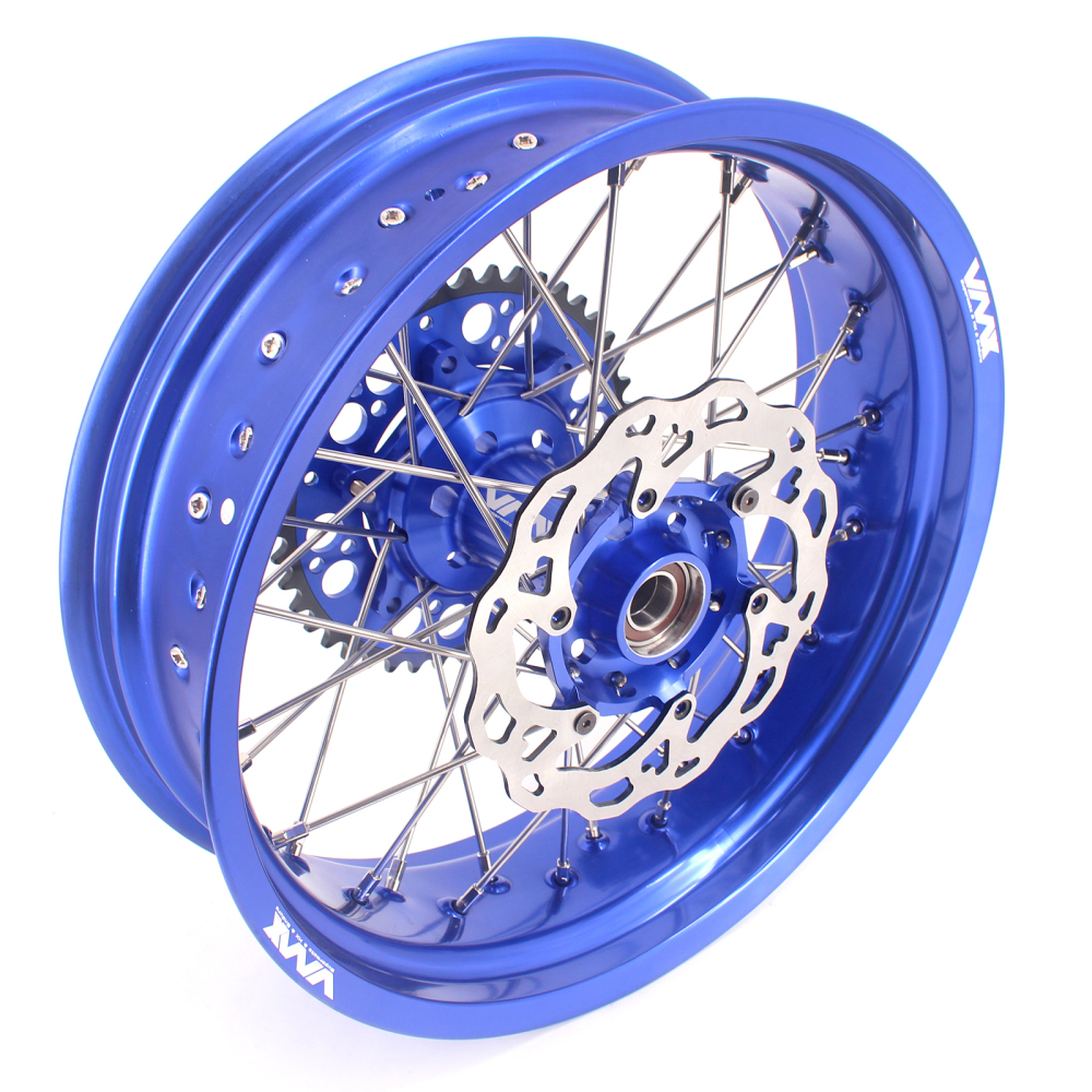 VMX 3.5/5.0 Supermoto Wheels Rims Fit HUSQVARNA TE TC FE FC 250 450 Blue Rim With disc