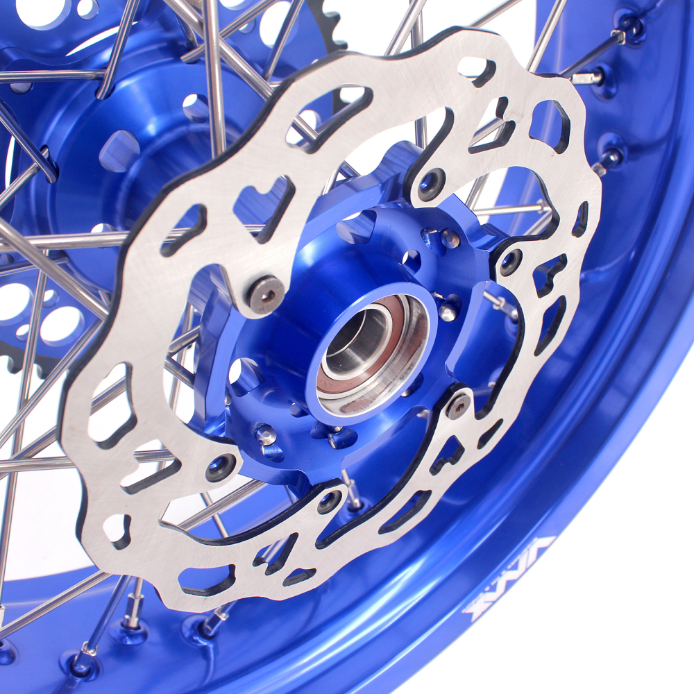 VMX 3.5/5.0 Supermoto Wheels Rims Fit HUSQVARNA TE TC FE FC 250 450 Blue Rim With disc