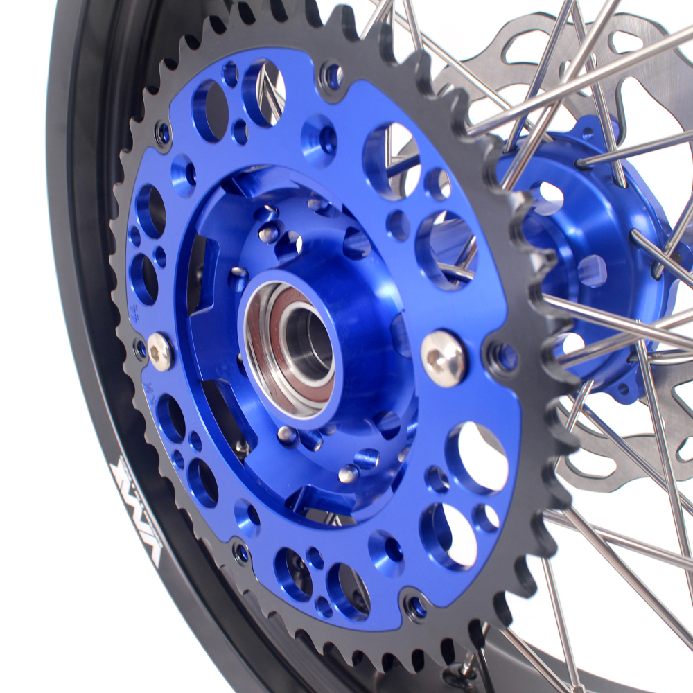 VMX 3.5/5.0 Motorcycle Supermoto Street Stunt Wheel Fit HUSABERG FE FC 2004-2014 Blue With Disc