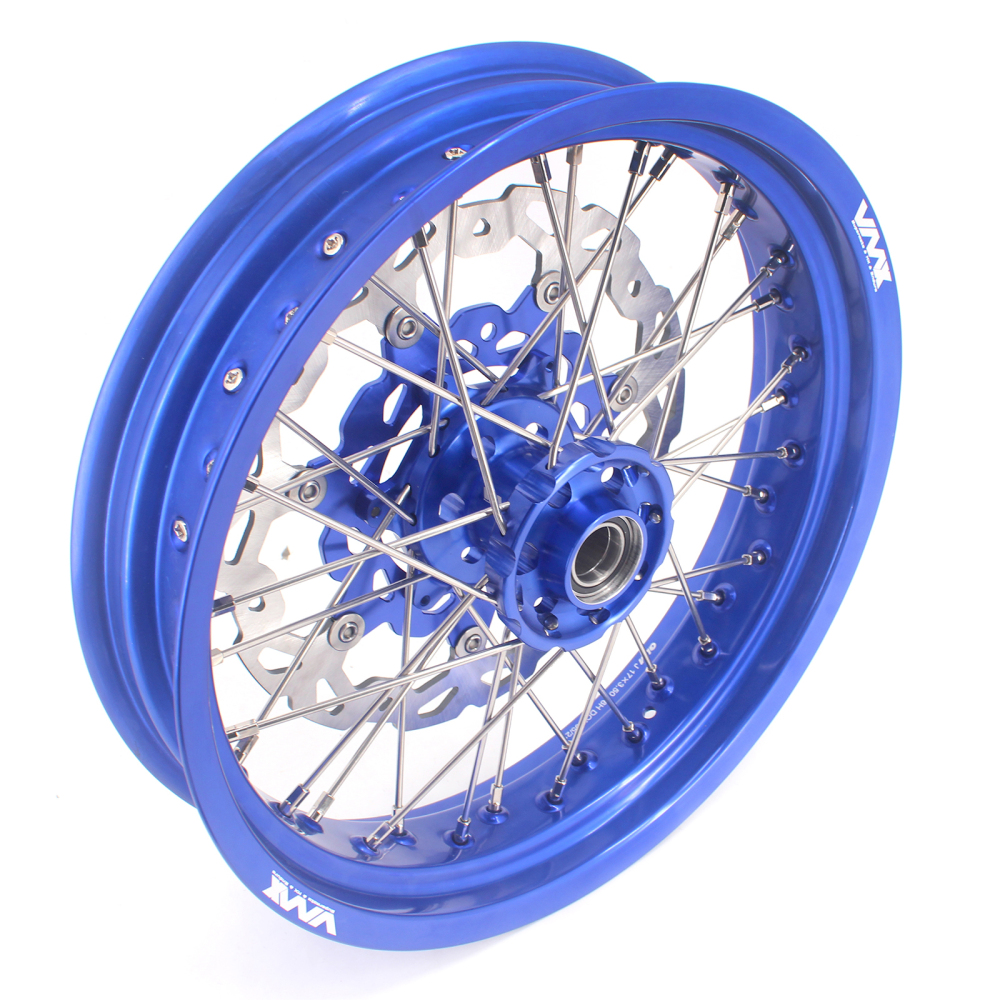 VMX 3.5/5.0 Supermoto Wheels Rims Fit HUSQVARNA TE TC FE FC 250 450 Blue Rim With disc