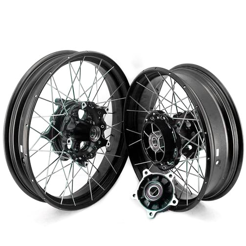 VMX 3.0*19"/4.25*17" Tubeless Wheels Rims Fit for BMW F750GS 2019-2023 Black Hub Black Rim