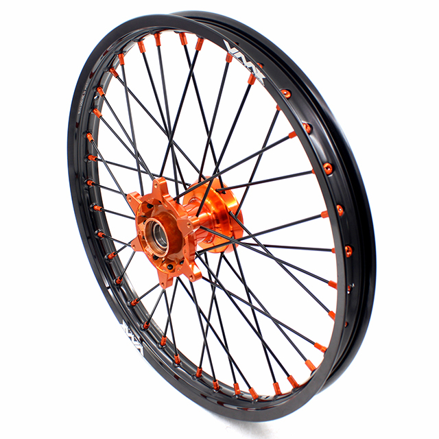 VMX 21/19 MX Casting Off-road Wheel Set Compatible with KTM XC SXF 125 2003-2024 Orange