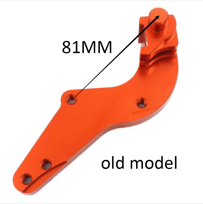 VMX Brake Disc, Rotors, adapter, Bracket Compatible with KTM Old model 81MM Orange