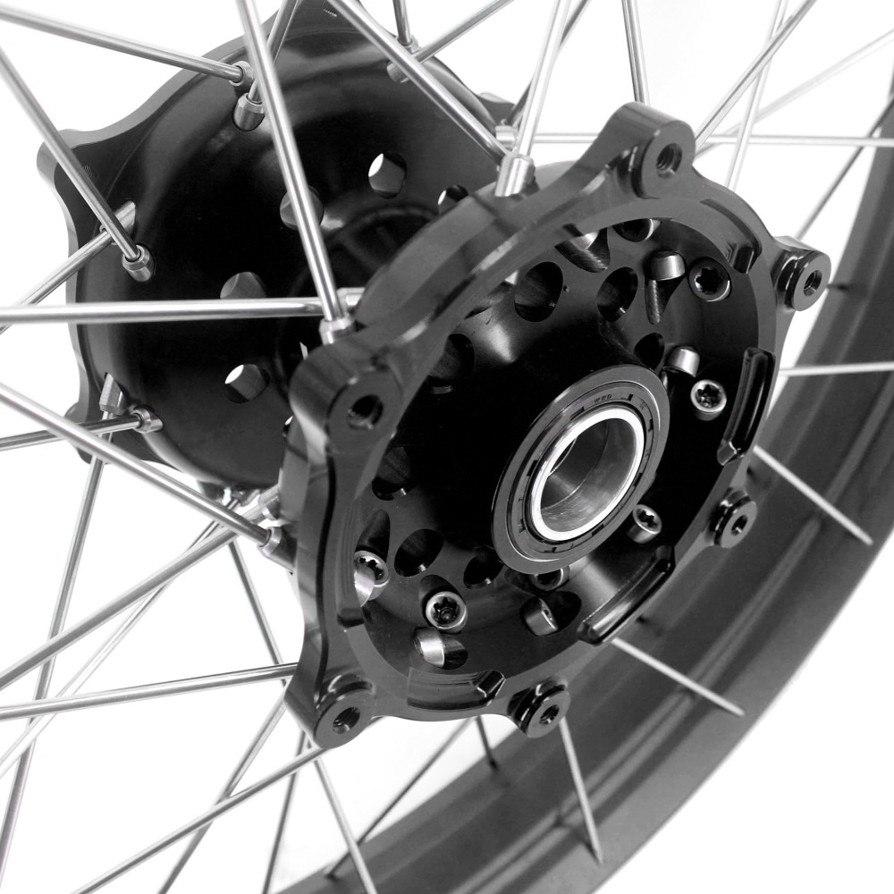 VMX Fit KTM790 Adventure R 2019-2021, KTM890 2021-2022 Tubeless Wheels 2.15*21“/4.25*18" Rims Black Hub Black Rim