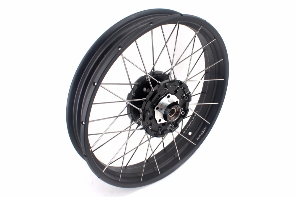 VMX Fit Triu mph Bonneville T100  T120 Tubeless Wheels 2.5*18"/4.25*17"  Black Hub Black Rim