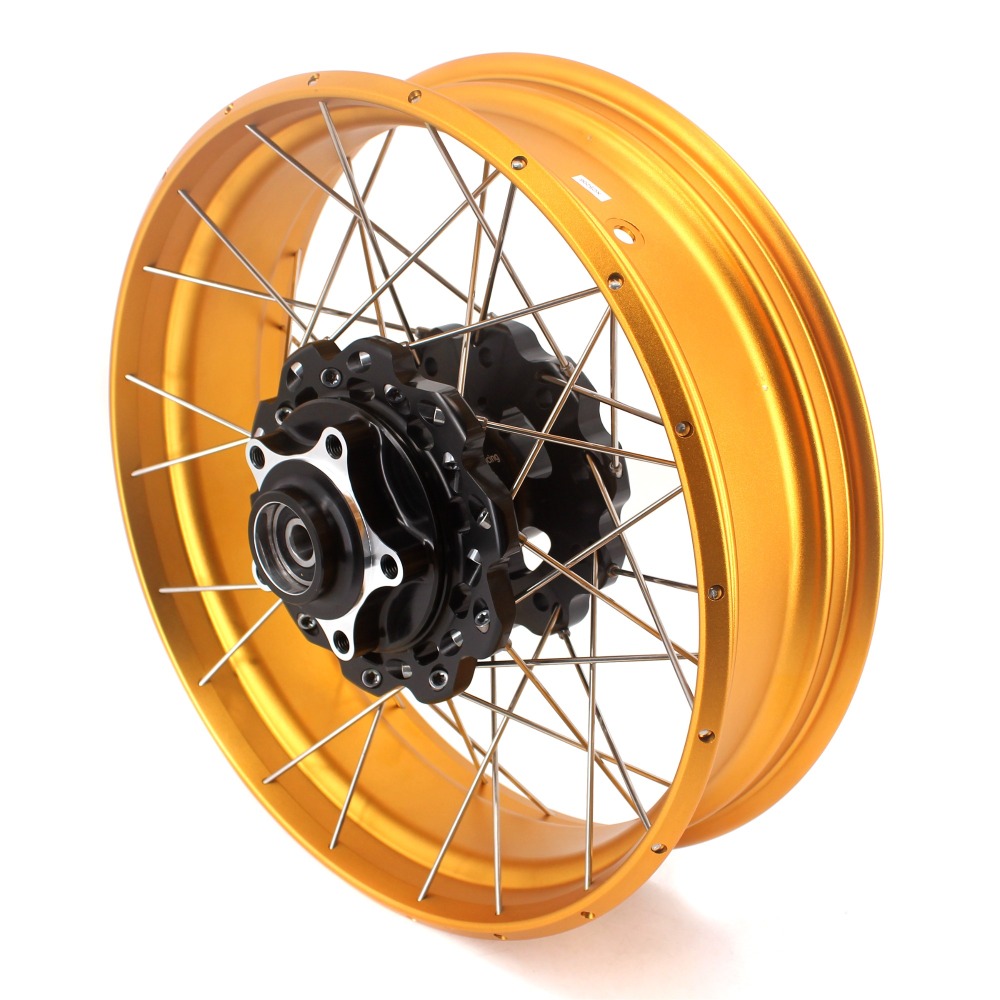 VMX Fit Honda CB500X 2019-2021 Tubeless Wheels 2.5*19"/4.25*17" Black Hub Gold Rim