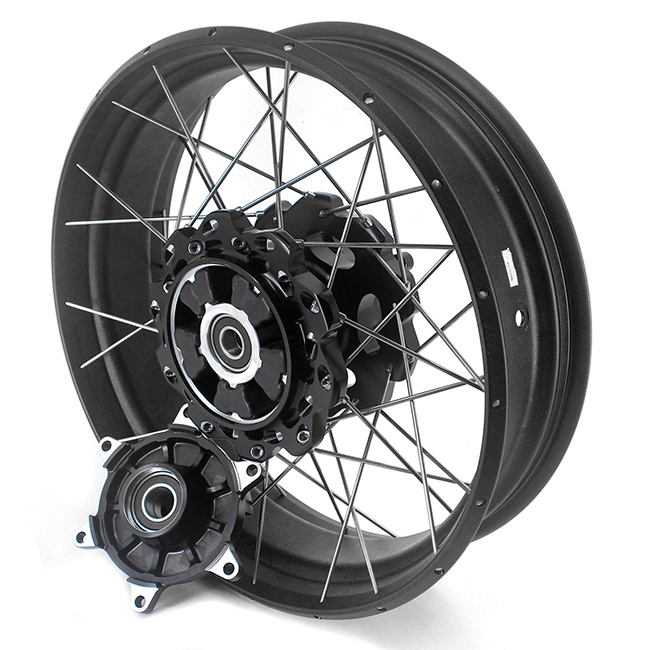 VMX 2.5*19"/4.25*17" Tubeless Wheels Set Fit for BMW G310GS 2016-2023 Black Hub Black Rim