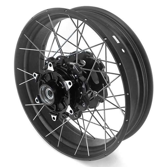 VMX 2.5*19"/4.25*17" Tubeless Wheels Set Fit for BMW G310GS 2016-2023 Black Hub Black Rim