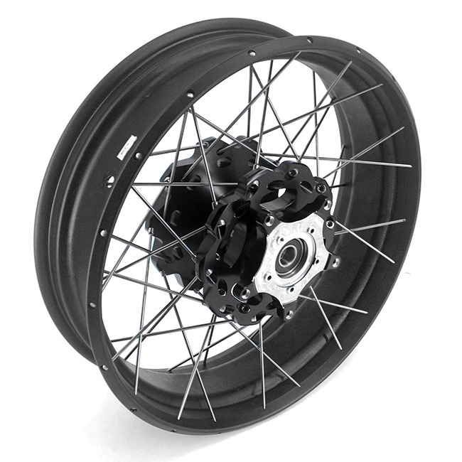 VMX 2.5*19"/4.25*17" Tubeless Wheels Set Fit for BMW G310GS 2016-2023 Black Hub Black Rim