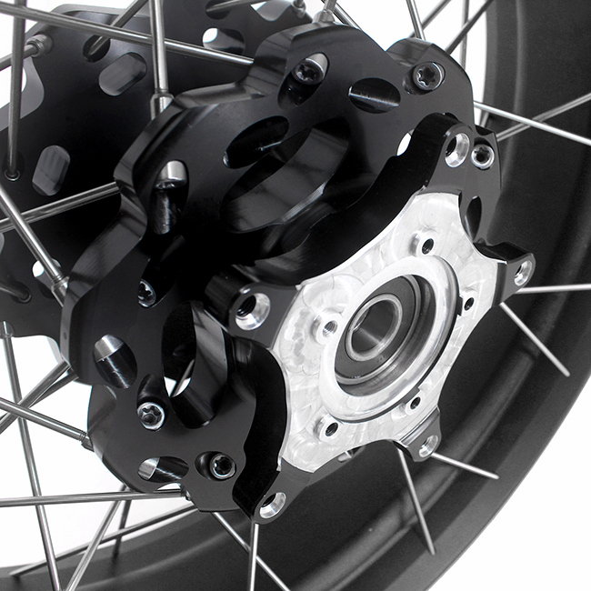 VMX 2.5*19"/4.25*17" Tubeless Wheels Set Fit for BMW G310GS 2016-2023 Black Hub Black Rim