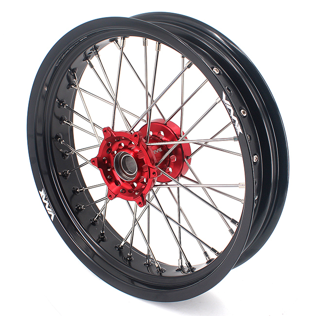 VMX 3.5/5.0 Motorcycle Supermoto Wheel Fit GAS GAS 2018-2020 Rieju 2021-2022 Red hub Black rim
