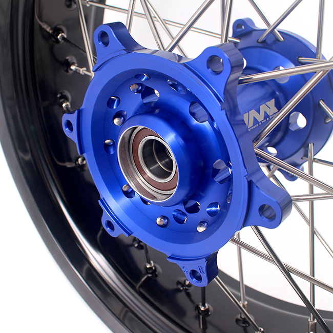 VMX 3.5/5.0 Motorcycle Supermoto Wheel Set Fit SHERCO  SER & SEF (All) Blue Hub