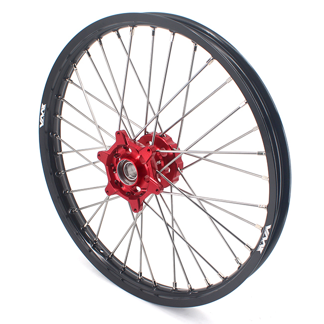 VMX 21/18 Enduro Wheels Rims Fit BETA RR 2013-2022 Red Hub Black Rim
