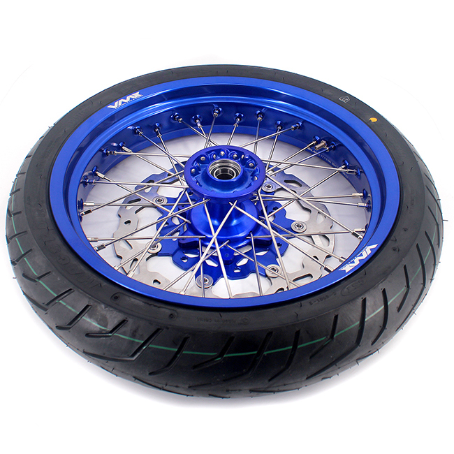 VMX 3.5/5.0  Supermoto Casting Wheels Rims Fit YAMAHA YZ250F YZ450F YZ125 YZ250 Blue Rim CST Tire