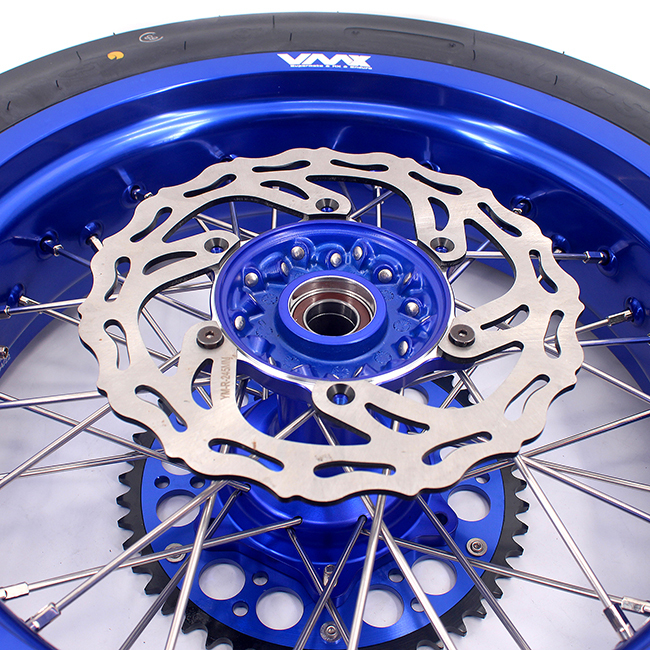 VMX 3.5/5.0  Supermoto Casting Wheels Rims Fit YAMAHA YZ250F YZ450F YZ125 YZ250 Blue Rim CST Tire