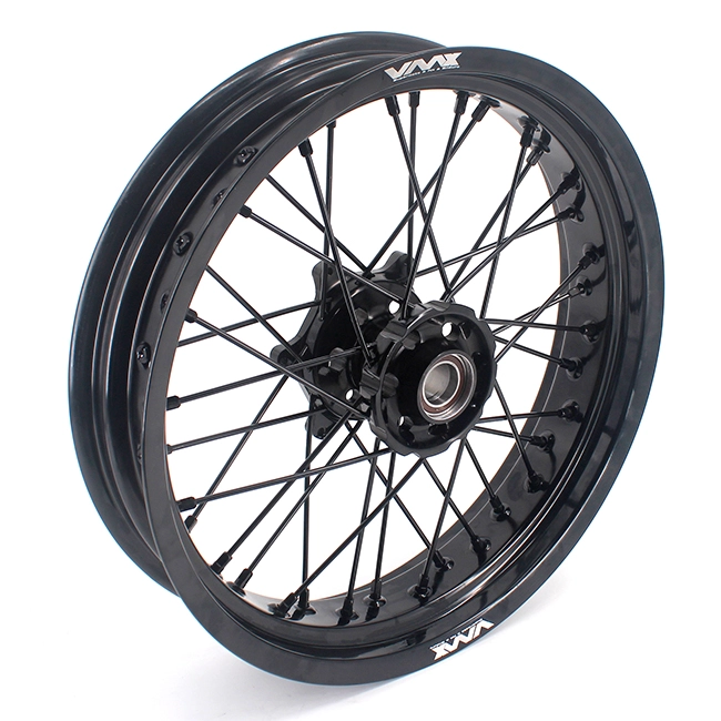 VMX 3.5/5.0 Supermoto Wheels Rims Set Compatible with KTM EXC SXF XCF 125cc-530cc All Black