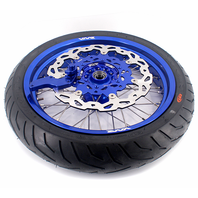 VMX 3.5/5.0  Supermoto Casting Wheels Rims Fit YAMAHA YZ250F YZ450F YZ125 YZ250 Blue Rim CST Tire