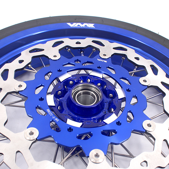 VMX 3.5/5.0 Motorcycle Supermoto Cast Wheels With CST Tire Fit KTM EXC SXF XCF 125-530cc Blue Rim