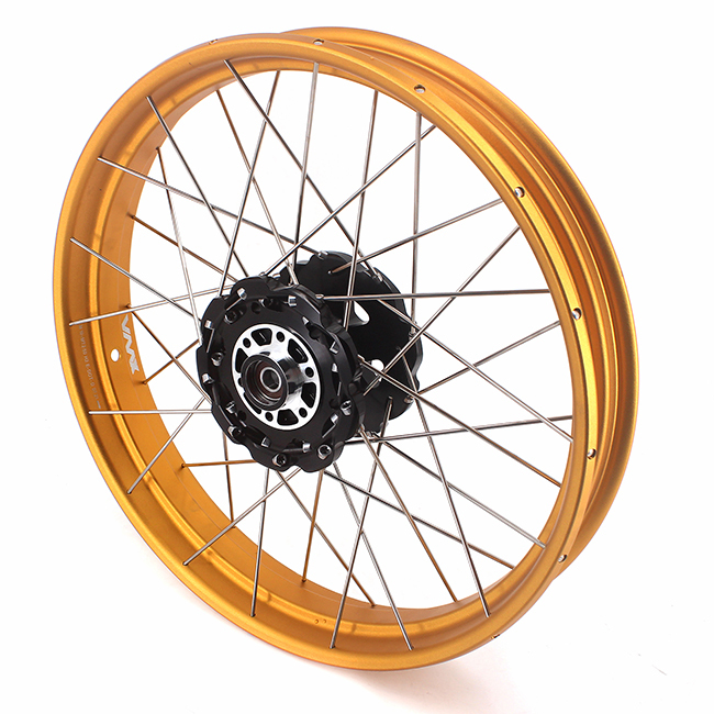 VMX Fit KTM 390 Adventure 2020-2021 Tubeless Wheels 2.5*19"/3.5*17" Rims Black Hub Gold Rim